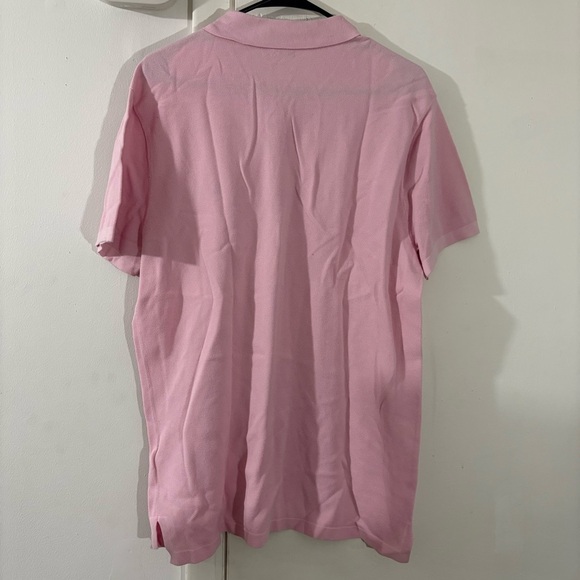 Polo Ralph Lauren Mens Large Pink Short Sleeve Polo Shirt 2 Button Preppy Golf - Picture 4 of 9